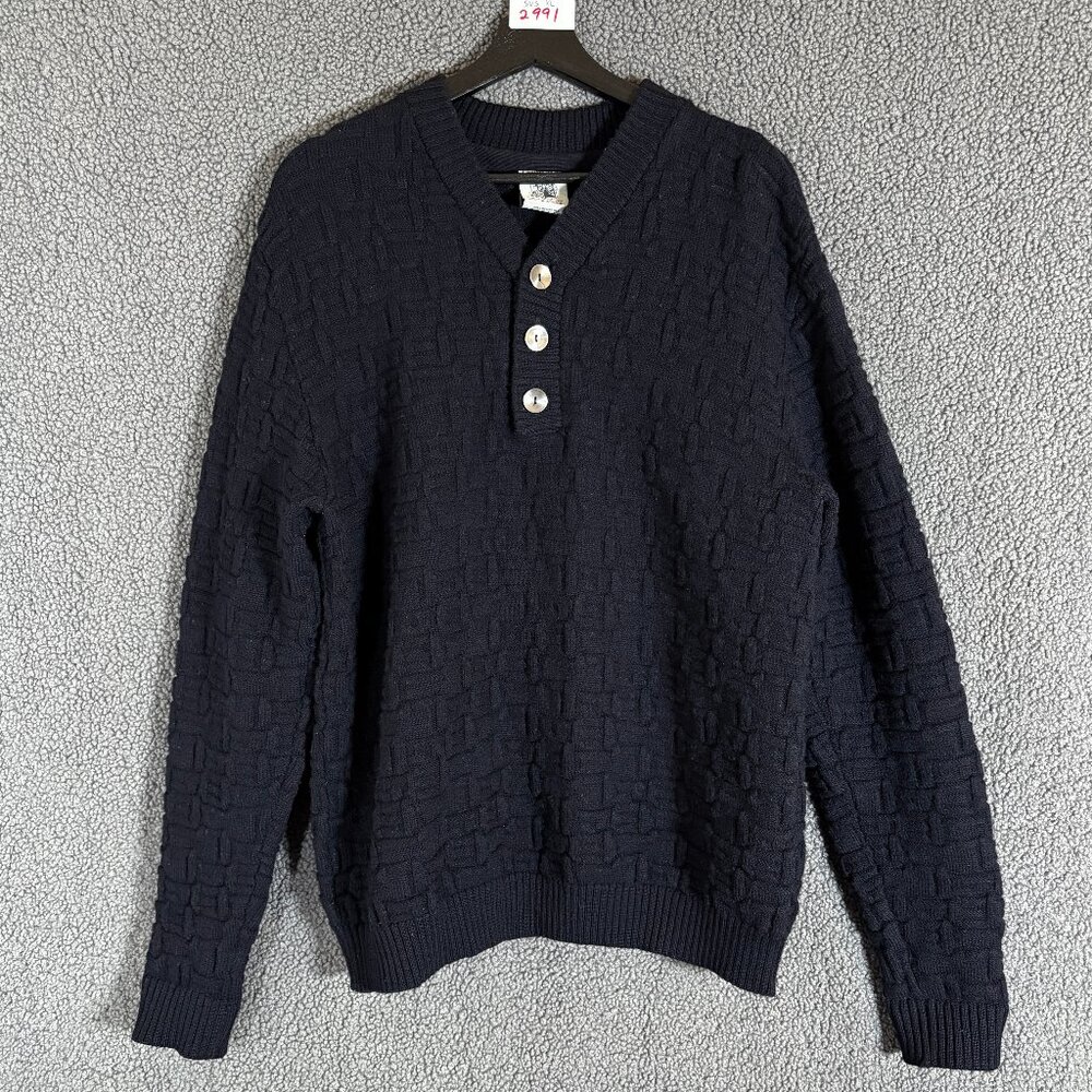 SNS Herning Pure New Wool Sweater - Men's Size XL - Black